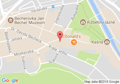 mapa - Dr. D. Bechera 3, Karlovy Vary, 360 01