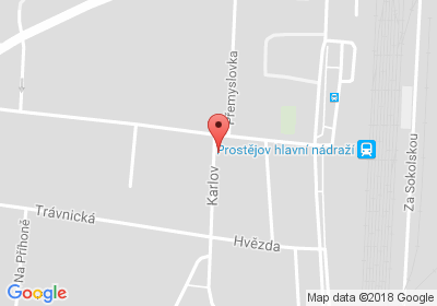 mapa - Karlov 1, Prostějov 796 01