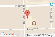 mapa - Komunardů 16, 170 00 Praha 7