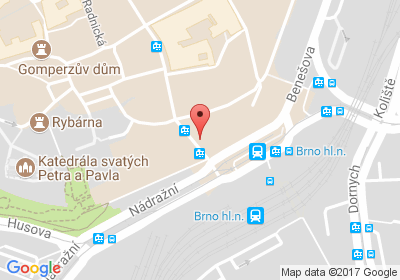 mapa - Masarykova 37, 602 00, Brno
