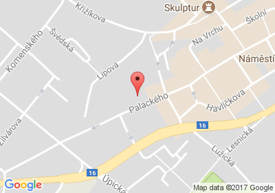 mapa - Palackého 201, Trutnov, 54101