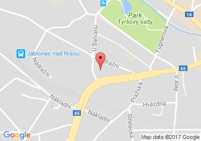 mapa - Pražská 5152/22, Jablonec nad Nisou, 466 01