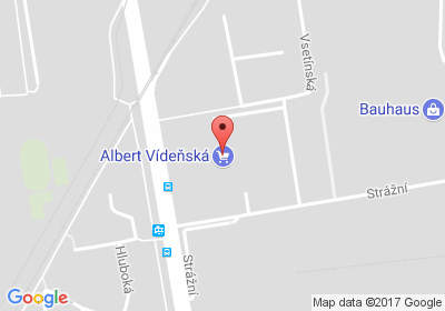 mapa - Vídeňská 89a - Albert, Brno, 639 00