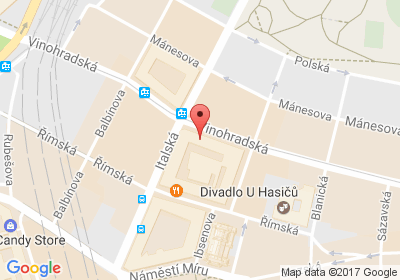 mapa - Vinohradská 24, Praha 2